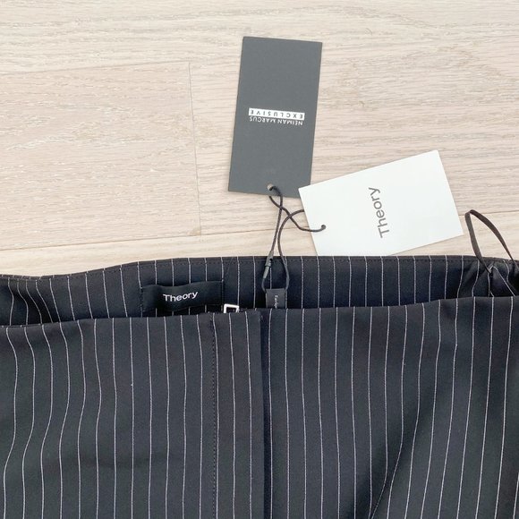 theory • perform tech stripe off shoulder jacket - Picture 4 of 10